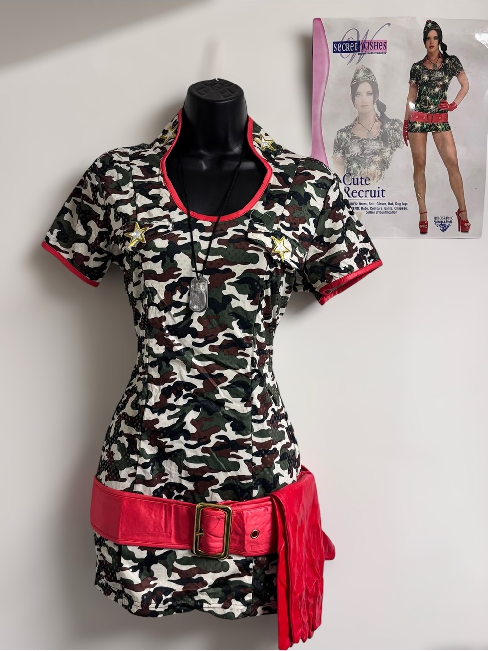 Cute Recruit Camo Halloween Costume Y2K Deadstock